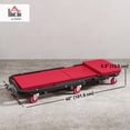 thumbnail image 2 of Creeper Mécanique 2-en-1 & Tabouret - Cadre en Acier Rouge, Capacité de 330 Lb, 6 Roulettes Pivotantes pour Garage, Atelier & Réparation Automobile, 2 of 7