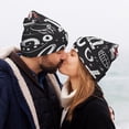 thumbnail image 5 of Pofeuu In Pizza We Crust Art Print Beanie Hat for Men Women Knit Winter Hat Warm Cuffed Skull Beanie Slouchy Soft Unisex, 5 of 6