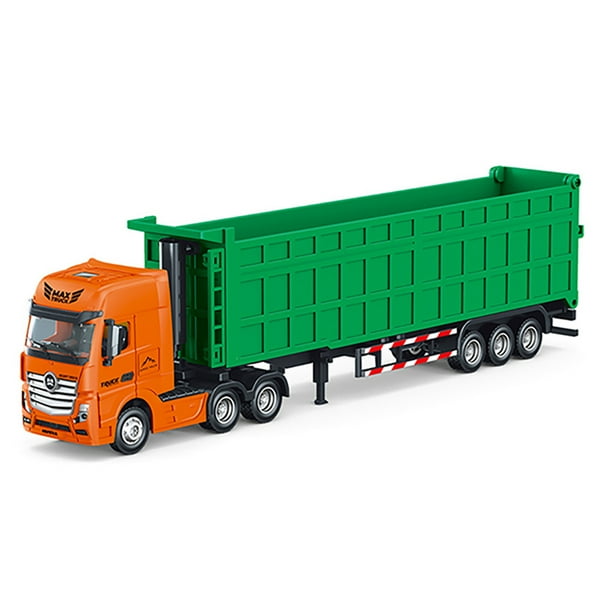 Truck Trailer Toy,Transport Vehicle Oil Truck 1:50 Tractor Trailer Toy  Transport Vehicles Truck Model Toys For Boys Gifts 