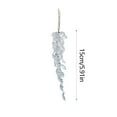 thumbnail image 3 of Beautynvta Clear Crystal Christmas Ornaments for Tree Decorations, Hanging Acrylic Snowflake Icicle Ornaments, Christmas Tree Pendants Holiday Party Decoration Pendants, 3 of 6