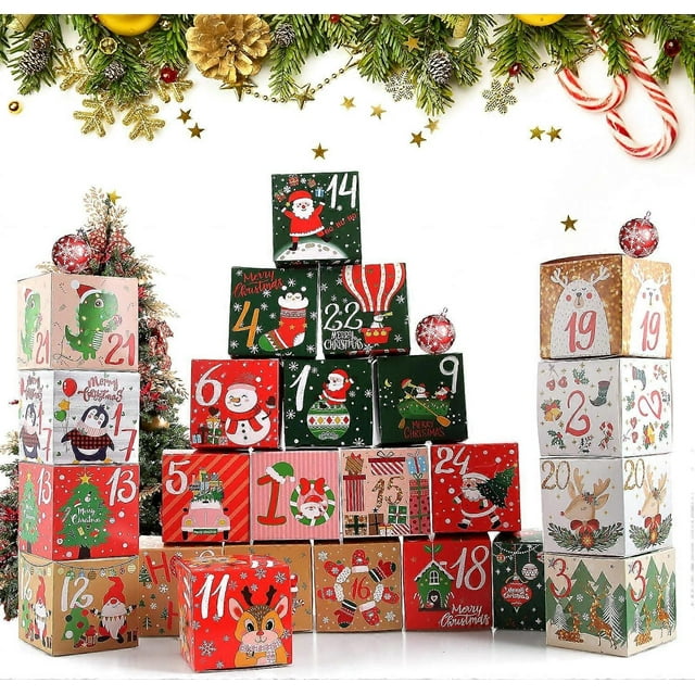 Advent Calendar Boxes, 24 Advent Calendar, Christmas Calendar Box, Advent Box, DIY Advent Calendar_Perfect Gift
