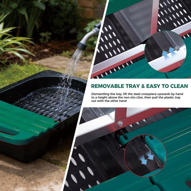 EDTara Metal Chicken Nesting Box Provides Sturdy Galvanized Steel Build and a Convenient Removable Roll-Out Tray, Ensuring Easy Egg Gathering and Cleaning for Backyard or Farm Poultry Setups