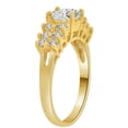 thumbnail image 2 of 14k Yellow Gold, Fancy Cluster Ring Created Oval Color CZ Synthetic Apr Birthstones, 2 of 3