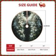 thumbnail image 2 of Rateoe Floral Angelic White Wings Pattern Christmas Tree Skirt with Ties, Christmas Tree Decorations, Farmhouse Christmas Decor Xmas Holiday Decorations-36", 2 of 6