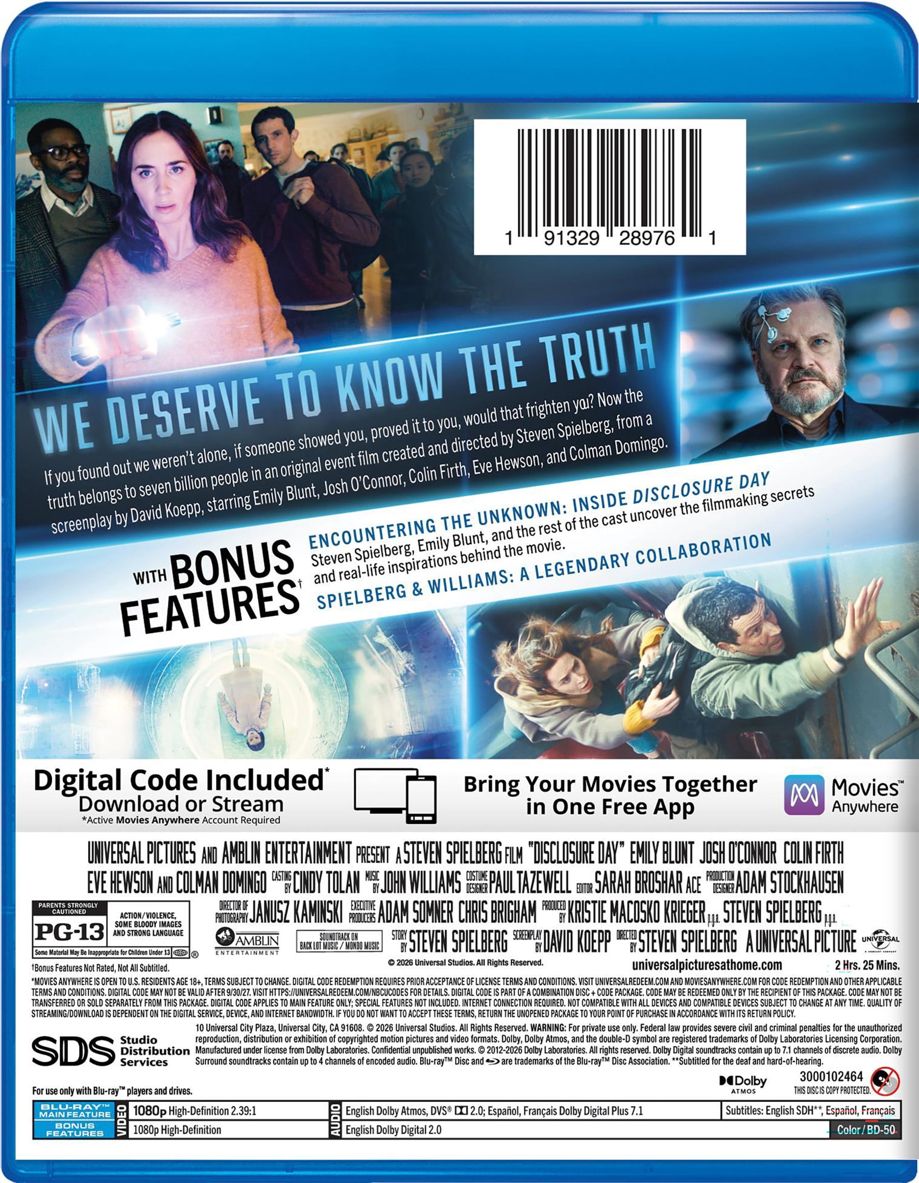 Disclosure Day (Blu-ray + Digital Copy) Universal, Science Fiction