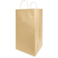 thumbnail image 1 of Bolsa de papel kraft (180 piezas) Caltom Delivery grande con asa, 1 of 4