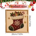 thumbnail image 3 of Diy Christmas Pearl Diamond Painting Art Kit With Frame,Christmas Stocking Diamond Art Craft Set for Adults, Handmade Holiday Wall Decor, Beginner Painting Kit for Christmas Home Decoration, 3 of 6