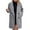 Gray, variant on IROINNID Trench Coat for Women Winter Plus Size Solid Button Shearling Long Coat Long Sleeve Thermal Coat with Pocket,Black