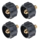 thumbnail image 1 of Adaptador de regulador de propano 4pcs Regulador de propano ajustable 1/4 '' Negro, 1 of 9