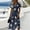 Navy, variant on Womens Halloween Dress Ghost Short Sleeve Bat Fall Wrap Dress Spider V Neck Casual Wedding Guest Dresses M