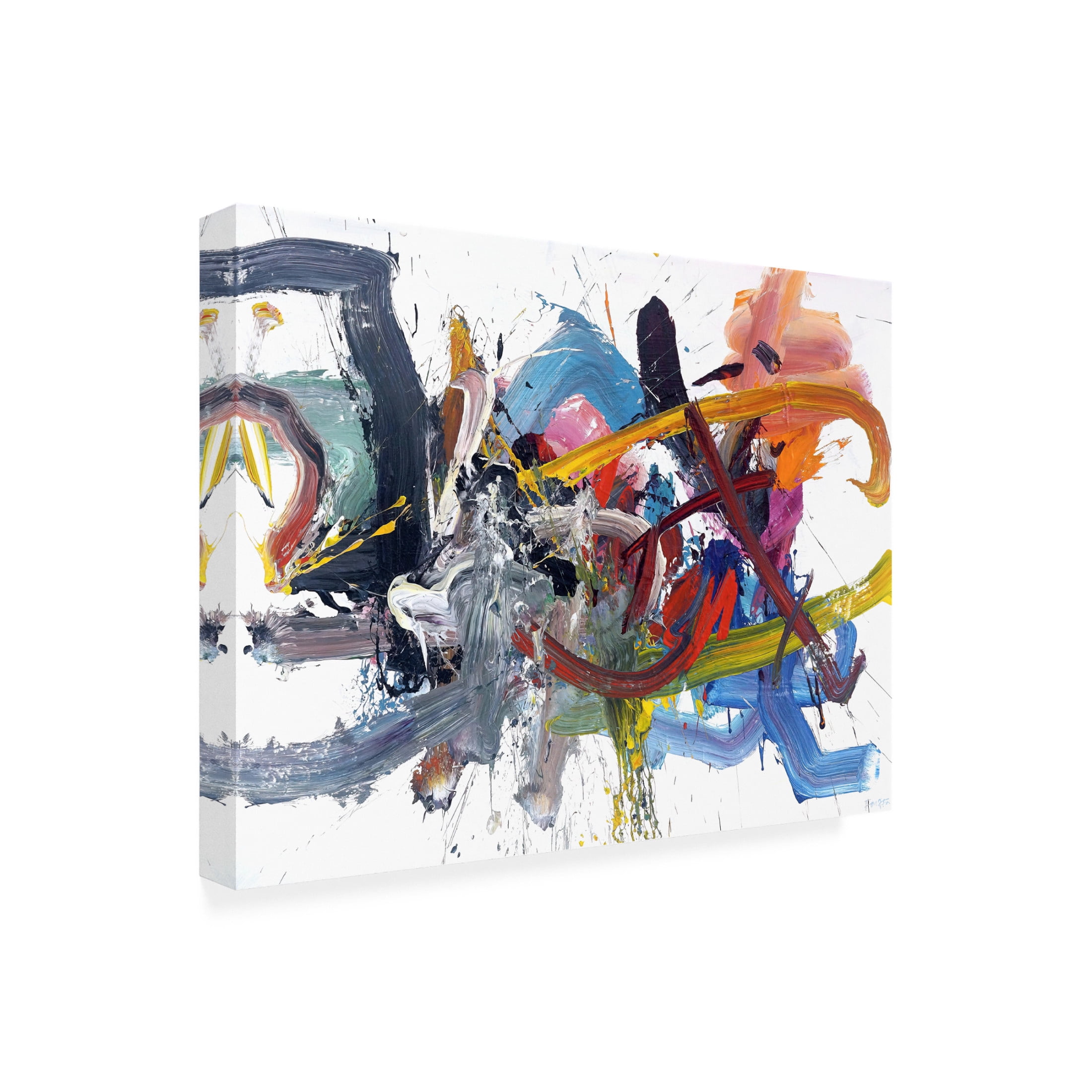 Canvas Wall Art - Fong Fai 'Flash of Thought' Wall Art for Living Room, Bedroom, or Office Décor by Trademark Fine Art - 19 x 14 Inches