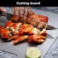 thumbnail image 2 of Titanium Cutting Board for Kitchen, Stainless Non Stick Chopping Board, Upgrade Double Sided Food-Grade Titanium Board for Kitchen for Meat Cheese Vegetable, 2 of 7