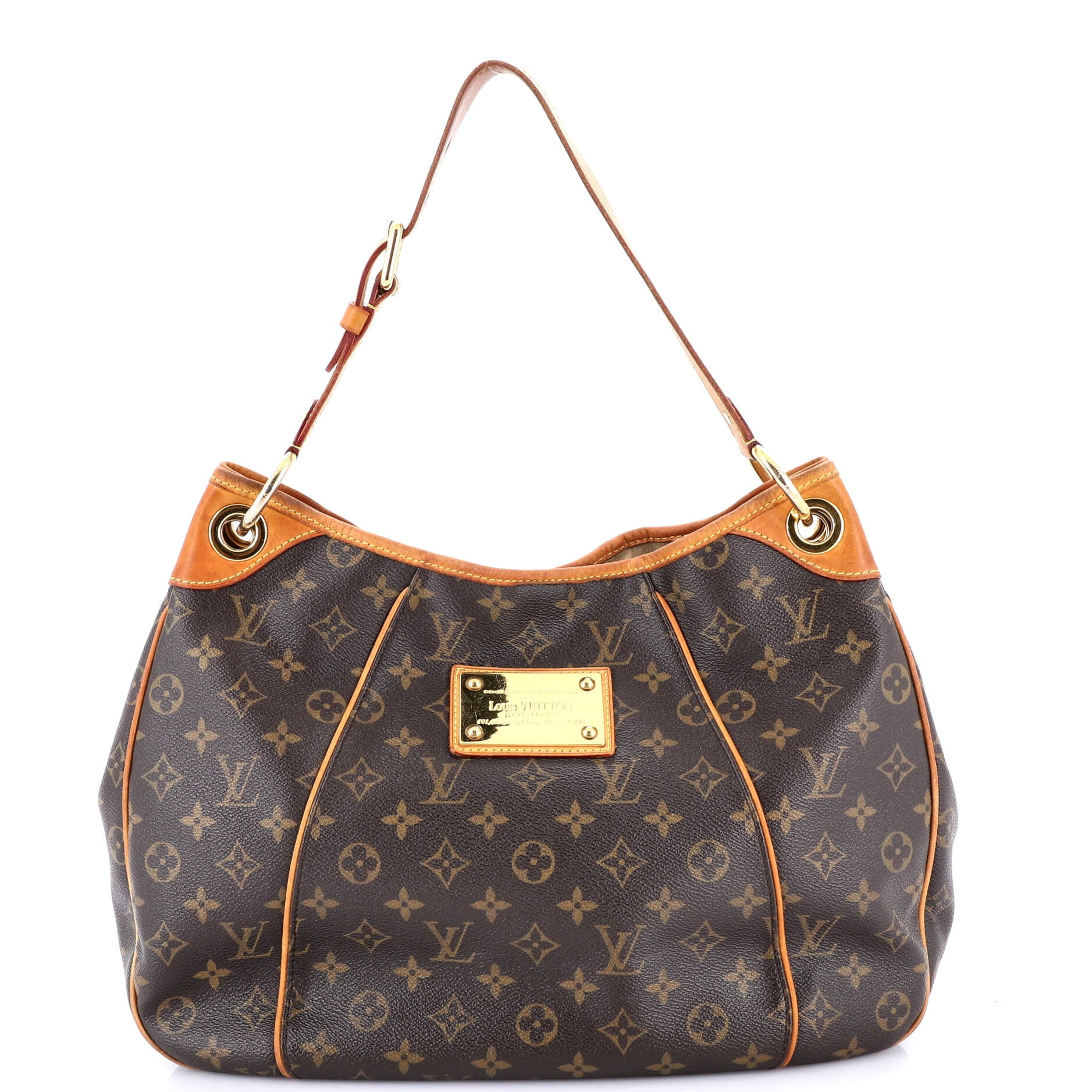 LOUIS VUITTON Pre-Owned Galliera Handbag Monogram Canvas PM By Rebag