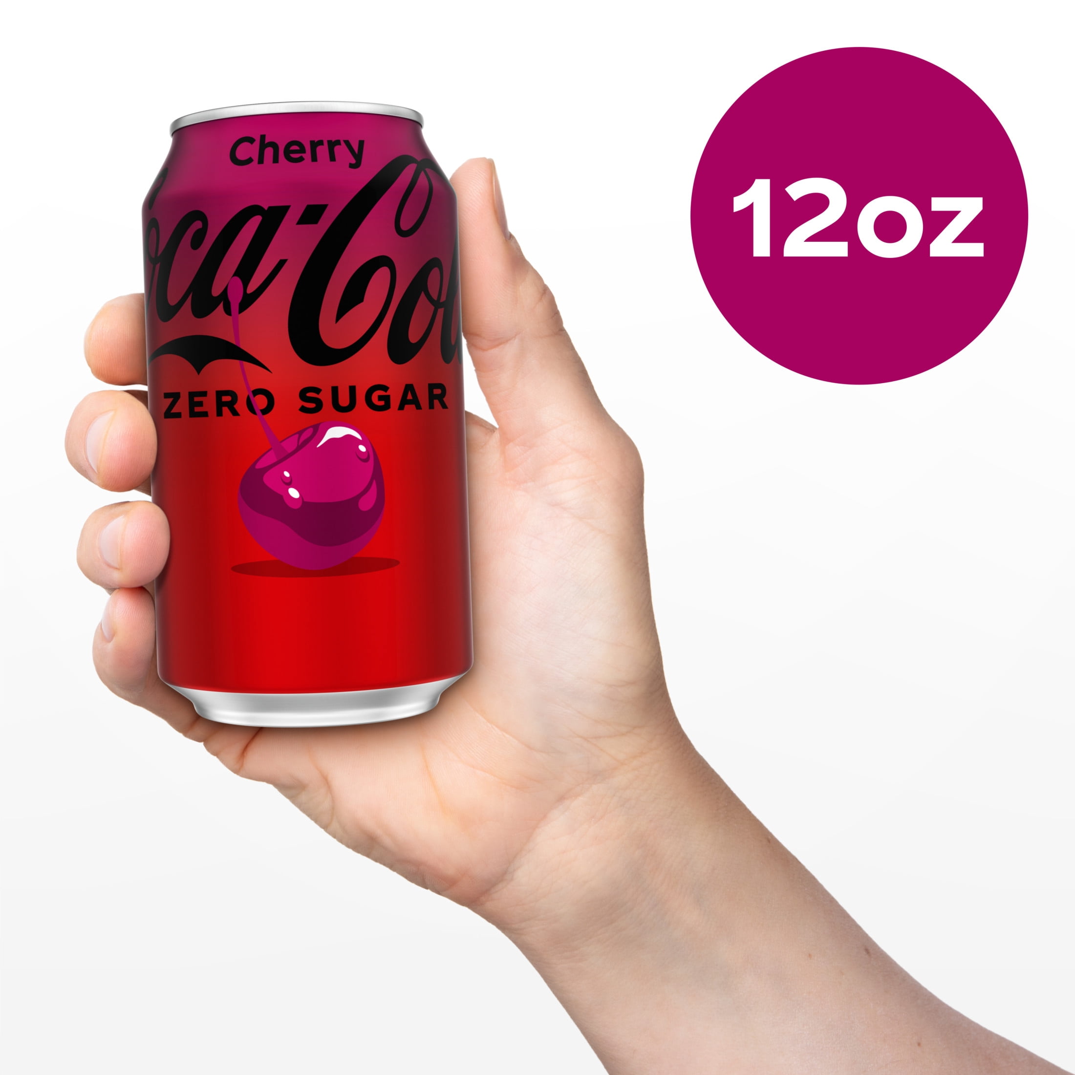 Coca-Cola Zero Sugar Cherry Soda Pop Fridge Pack Cans, 12 fl oz, 12 Pack