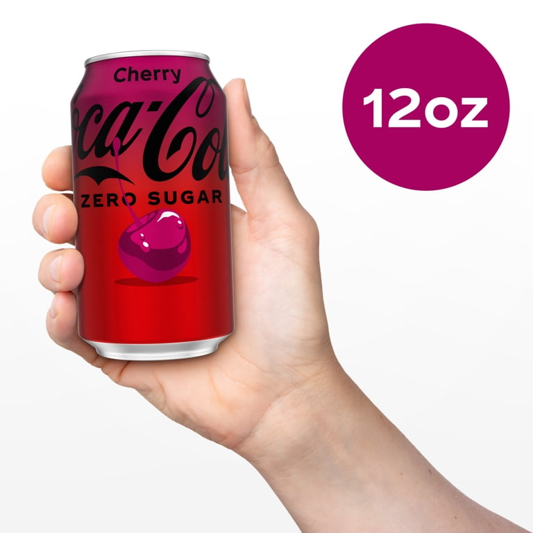 Coca-Cola Zero Sugar Cherry Soda Pop Fridge Pack Cans, 12 fl oz