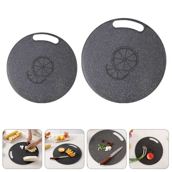 NUOLUX 2Pcs Square Cutting Board 14x14x0.3in PP for Fruit Vegetable Meat Bread Pizza Slicing