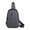 Gray, variant on Kraoden Casual Crossbody Sling Bag for Men and Women, Sturdy Fabric Chest Bag for Daily Commuting, Travel, Work, Gym, and Outdoor Sports Activities, Compact Design for Everyday Use