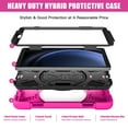 thumbnail image 2 of SaniMore for Samsung Galaxy Tab A9 Case (8.7" 2023 SM-T550 SM-P550), Rotating Handle Shoulder Strap Bracket Drop Resistant Tri-layer Heavy Duty Protective Shcokproof Tablet Cover, Rose, 2 of 18
