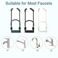 thumbnail image 6 of Double Faucet Hanging Basket Kitchen Tool Drying Storage Shelf Drain Rack Sink Organizer Sponge Holder BLACK, 6 of 8