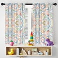 thumbnail image 5 of Blackout Kids Curtains,Multicolor Paisley Pattern Childrens Insulated Curtains Set Of 2,Bedroom Essentials,Toddler Room Decor 42x54in(106x137cm), 5 of 5