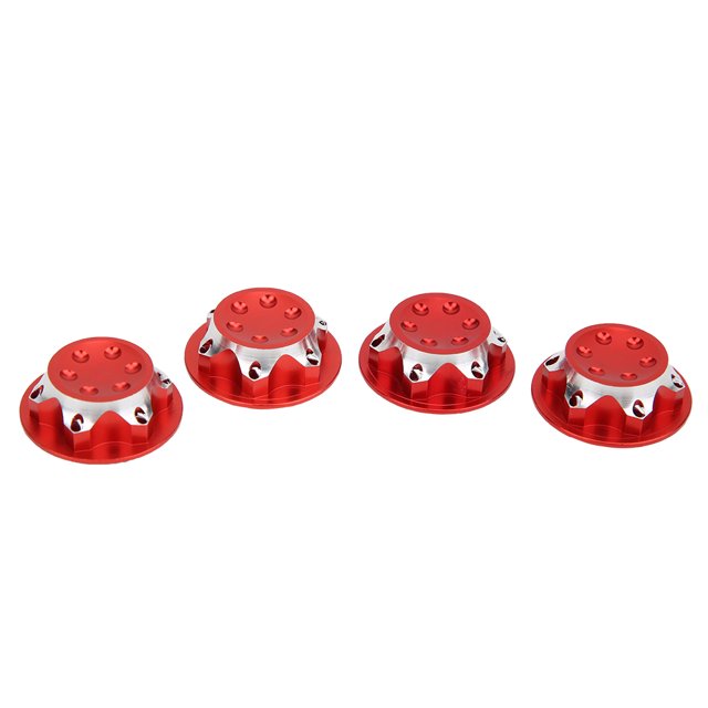 RC Car Hub Nut, Light Weight Anti-Dust Cover Easy To Carry 17mm RC Hub Nut, Sightseeing Playing For Home Outdoor Red