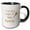 Black/White, variant on 3drose, Simple Text of Trust the Magic of New Beginning, 11oz Two-tone Yellow Mug