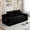 Black, variant on HAIXIAO 2 in 1 Versatile Foldable Couch Bed in Velvet - High-Density Foam Loveseat with Storage Pockets, for Apartment Office Living Room, No Assembly, Black
