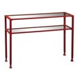 thumbnail image 2 of Southern Enterprises Table de Console en Verre en Métal en Rouge, 2 of 3