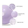 thumbnail image 3 of YR Pilates Ball 9.8 Inch Small Exercise Ball, Mini Yoga Ball for Stability, Pilates, Core Training, Physical Therapy, Purple, 3 of 8