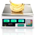 thumbnail image 1 of Vente de Liquidation! Balance Informatique, Balance Alimentaire Numérique Commerciale, Balance Électronique de Comptage 88lb / 40kg avec Rétroéclairage LCD Vert pour Marchés Fermiers, Magasins de Détail, Viande, Légumes et Fruits, 1 of 5