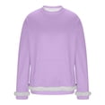 thumbnail image 3 of RKSTN Fleece Sweatshirts for Men Oversized Crewneck Pullover Hoodless Sweatshirt Top Mens Casual Solid Round Neck Loose Fits Comfy Long Sleeve Sweatshirt with Pockets Fall Winter Clothes, 3 of 7