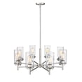 thumbnail image 3 of Millennium Lighting  Janna Chandelier Brushed Nickel 8 8 Lights Brushed Adjustable Nickel 25 to 36 Inches, 3 of 5