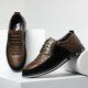 thumbnail image 1 of Zapatos de verano para hombre, zapatos para hombre, transpirables, estilo coreano, zapatos casuales de cuero para negocios, zapatos deportivos de gran tamaño que combinan con todo, 1 of 6