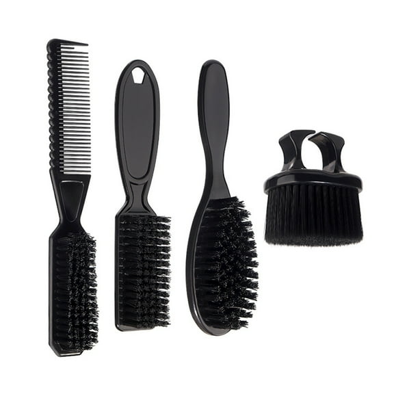 Huhudde Men's Hair Brush 4 Pieces Comb Set Designed For Effortless Slicked Back Styles Suitable For Different Hair Types