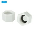 thumbnail image 3 of G1/2" Hex Female Thread PPR Pipe Fitting End Cap, Tubing Stopper for Preventing Leakage, White 20Pcs, 3 of 4