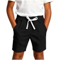thumbnail image 2 of Loopsun Kids Boys Girls Shorts 0 to 12 Years Summer Outdoor Jogging Drawstring Casual Beach Pants, 2 of 4