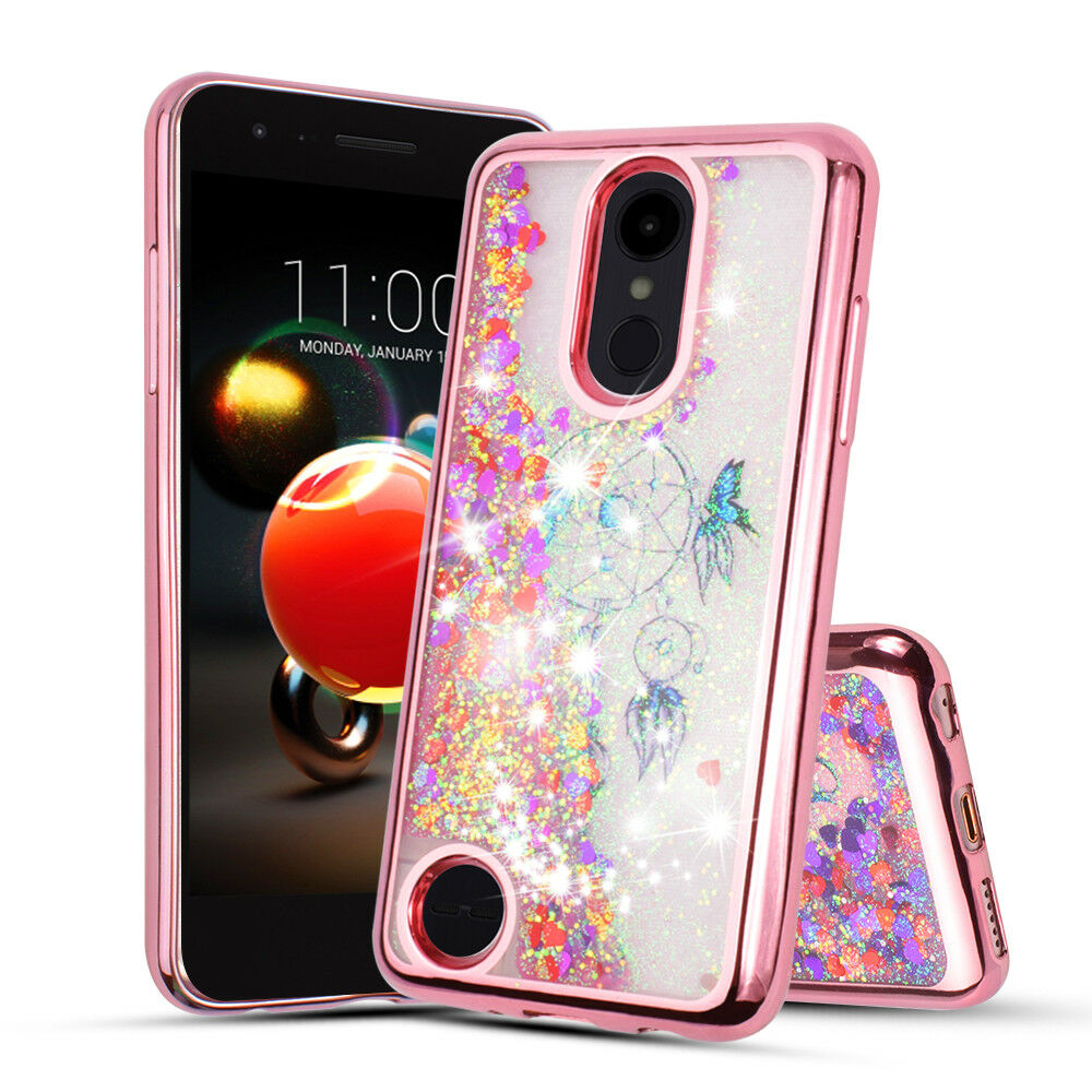 for 5" LG Rebel 3 ZONE 4 K8 2018 Case Phone Case Flowing Glitter