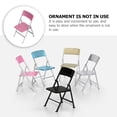 thumbnail image 2 of Miangastore PVC Mini Folding Chair Pink 1Set 5.89X3.69X3.30in, 2 of 8
