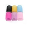 thumbnail image 1 of SelfAdhesive Hair Rollers Set Multicolor 6pcs Heat Styling Curling Rollers Multiple Sizes, 1 of 2