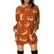 thumbnail image 1 of Vestido de Sudadera Yuyangstore Con Capucha Estampado Colorido Naranja XXXL, 1 of 4