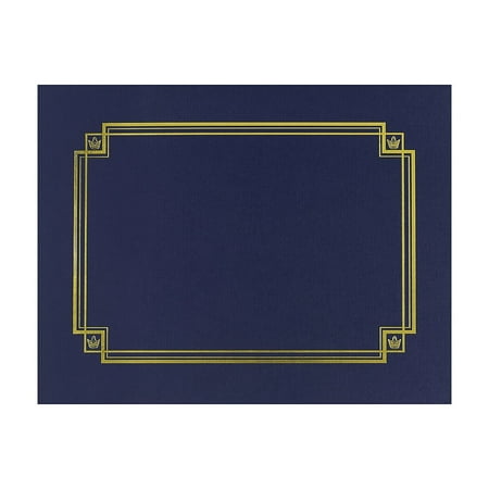Great Papers Premium Textured Certificate Holder, 12.50 x 9.75 x 0.29 Inches, Navy