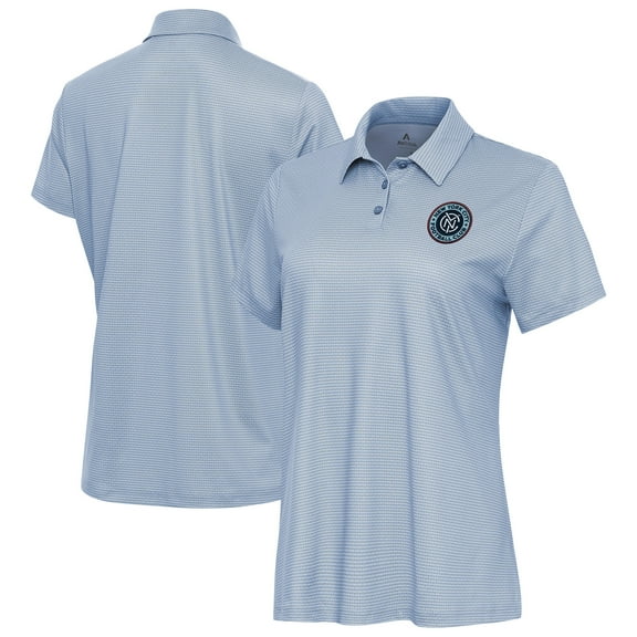 Women's Antigua White/Aqua New York City FC Rings Polo