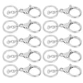 thumbnail image 4 of Qiilu 10Pcs Key Chain Plating Non-Fading Simple Keychain Bag Buckle Lobster Clasp Hook, 4 of 8