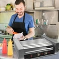 thumbnail image 3 of WZTO Electric Hot Dog Roller Grill Cooker Machine For 18 Hot Dogs Sausage Roller Rack 1200W Portable Commercial Stainless Steel BBQ Accessories 110V Barbecue Picnic realistic, 3 of 9