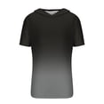 thumbnail image 4 of Mens Plus Size Shirts Clearance New Men's 3D Gradient Printed T-shirt Hooded Short Sleeve Top/shirt Blouses, 4 of 4
