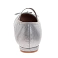 thumbnail image 4 of Badgley Mischka Dress Shoes for Girls Elegant Glitter Finish Classic formal (Little Kids Big Kids), Silver, Size: 2, 4 of 9