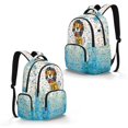 thumbnail image 2 of DISNIMO Cute Cartoon Lion Large Capacity School Backpack for Elementary Middle School Kids, Multi Compartment Bookbag with Side Mesh Pockets for Daily Use, Travel, 2 of 7