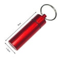 thumbnail image 4 of YAOMOBB Emergency Tablet Storage Box Portable Sealed Jar Keychain with Screw Lid Aluminum Alloy Waterproof Mini Tablet Storage Bottle, 4 of 6