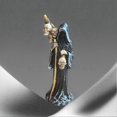 thumbnail image 3 of Holy Death Statue Standing Decorative Muerte Figurine Grim Reaper Holding Skull Statue Altar Hallowe, 3 of 5