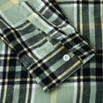 thumbnail image 5 of IROINNID Shacket for Men Button Down Leisure And Winter Long Sleeve Solid Color Shirt Top Plaid Hooded Shirt,Green, 5 of 9